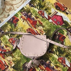 Victoria’s Secret Studded Crossbody Saddle Bag – Light Pink – Pre-Owned